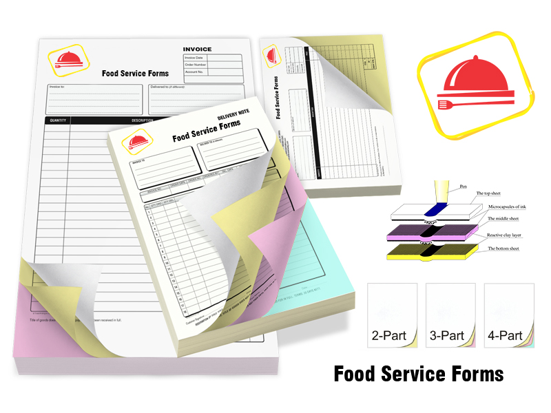 Premium Food Service Forms printing USA Premium Food Service Forms printing USA