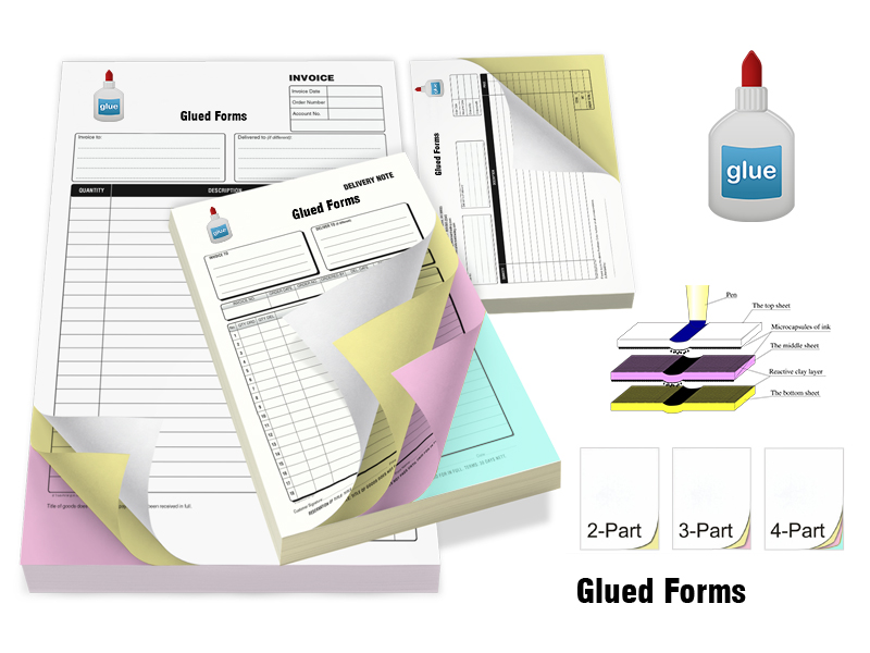 Premium Glued Carbonless Forms printing USA Premium Glued Carbonless Forms printing USA