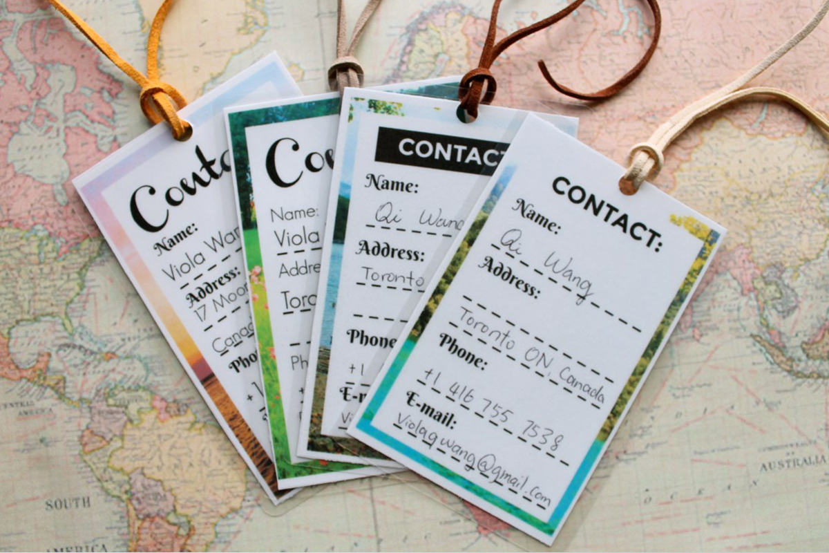 Premium Luggage Tags printing USA Premium Luggage Tags printing USA